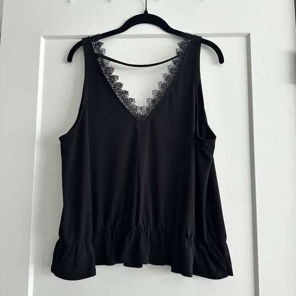 Express V-Neck Peplum Tank Top - Picture 4 of 6